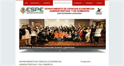 Desktop Screenshot of deceac-el.espe.edu.ec