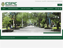 Tablet Screenshot of cic.espe.edu.ec